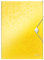 Leitz WOW Eckspannermappe aus Kunststoff, A4, Gummizugverschluss, Gelb, WOW, 45990016