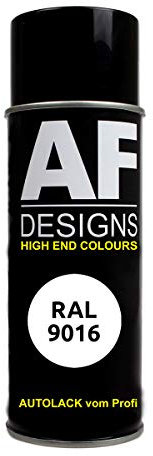 Alex Flittner Designs RAL Bombe aérosol de Peinture pour Voiture RAL9016 Blanc Brillant