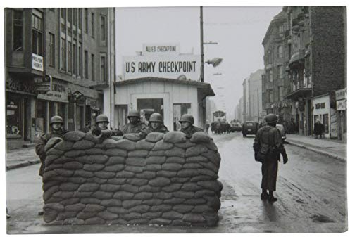 Kühlschrank-Magnet Berlin | US-Armee am Checkpoint Charlie | Starker Halt | Foto-Magnet 8 x 5,5 cm | typisches Souvenir