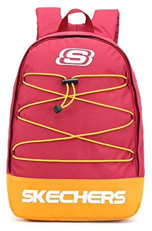 Skechers Pomona Backpack S1035-02, Womens,Mens Backpack, red, One size EU