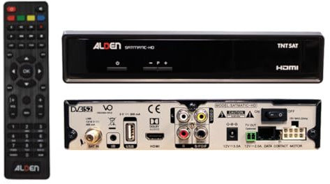 ALDEN SATMATIC Receptor TV satélite TNTSAT HD para antena automática ALDEN
