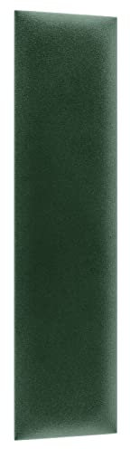 1x sossai® Toppa - Wandpaneel gepolstert, Rechteck 15 x 60 cm, Grün
