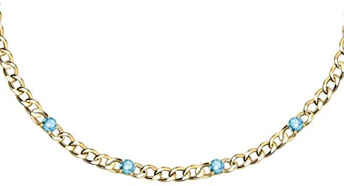 Morellato Poetica Damen Halskette aus Stahl, Kristalle, IPG - SAUZ04