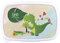 Caja Almuerzo Infantil. Fiambrera Infantil Personalizada. Caja merienda con Nombre y Curso. Apta para microondas y Libre de BPA, filatos y Metales Pesados. Varios diseños.Dino Cocodrilo Infantil