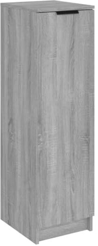 vidaXL Schuhschrank Schuhregal Schuhablage Schuhständer Schuhaufbewahrung Schuhtruhe Schuhorganizer Flurschrank Grau Sonoma 30x35x100cm Holzwerkstoff