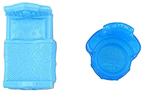 Ersatzteile für Fisher-Price Little People Frozen Elsas Eispalast – GGV29 ~ Ersatz-Bett und Stuhl, Blau