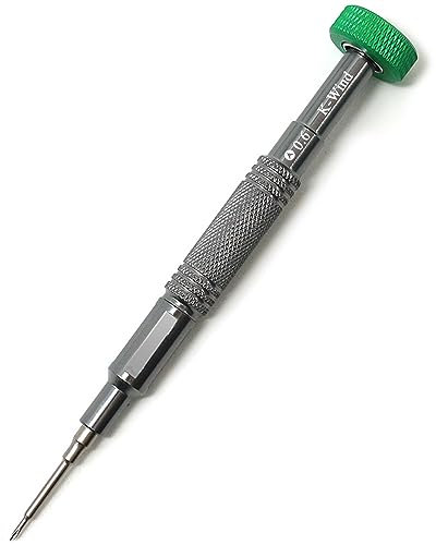 Tri-Wing-Schraubendreher Y000 Y0.6, kompatibel mit Apple Watch und iPhone, präziser 0,6 mm Tri-Punkt-Magnetschraubendreher, Drehkappe, S2-Stahlspitze, Aluminiumlegierung