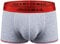 KONG JIMFAN Herren-Boxershorts Thong Herren Slip Mit Eingriff Ouvert Slip Offen Gift for Men Abnehmen Unterwäsche Men Boxer Shapewear Shorts Hodenschutz Dstroyed Boxershorts Herren(Grau,XXL)