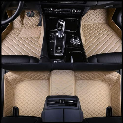 Custom Car Floor Mats,kompatibel mit Morris Garage Mulan 2022-2023, Full Coverage Pads Teppiche Schutz,A-Beige