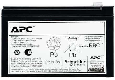APC USV-Akku 4 x Batterie Bleisäure 9 Ah 0U