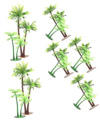 minkissy 12stücke Künstliche Kokosnussbaum Dekoration Für Geburtstagskuchen Und Für Hochzeiten Und Festliche Anlässe