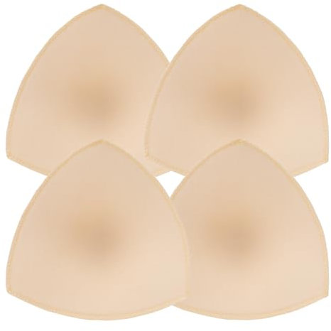 Mozeat Lens Inserti per reggiseno, reggiseno, imbottiture per reggiseno, push up, impermeabili, per biancheria intima, Colore carne, Taglia unica