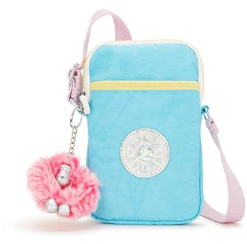 Kipling Damen Tally Minibag Leichte Crossbody Mini Nylon Handytasche, Blue Sea Mix, 4.25''L x 6.75''H x 0.75''D