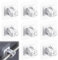 BRITECO Easy Install 8Pcs Self Adhesive Curtain Rod Hooks - No Drill, Stick On Curtain Rod Holders, Secure Wall Curtain Rod Brackets