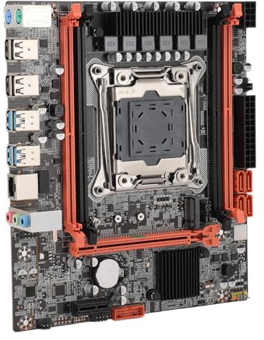 X99 Computer Motherboard, 4 Channel DDR4 LGA 2011-3 with USB3.0 SATA3.0, Stable Power Supply, Expansion Interfaces for PC Mainboard