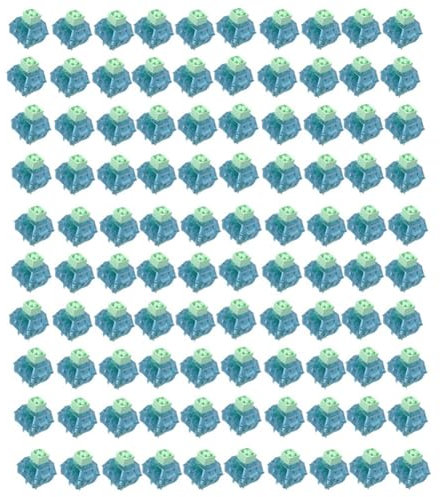 Fcuajdkq 100 Stück Box-Tastaturschalter, Mechanische Tastatur, Cherry MX 5-Poliger Schalter für Feker 75 GMK67 GK61, Ersatzteile, Zubehör