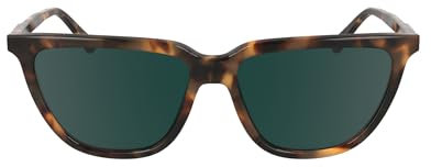 Calvin Klein Women's Sunglasses CK24537S - Milky Brown Havana with Solid Petrol Lens