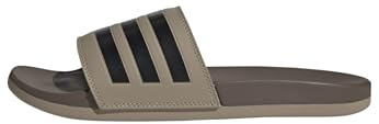 adidas Unisex Adilette Comfort Slides, blanch cargo/core black/earth strata, 4 UK