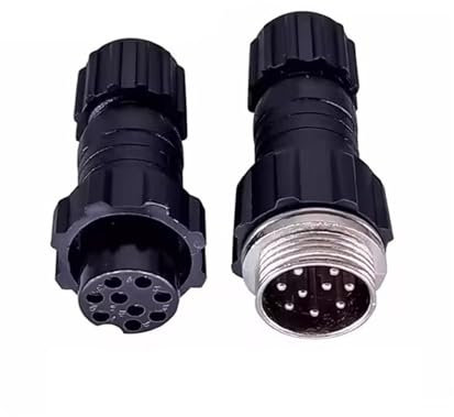 eufeifeiegds 5/20Sets QL16 M16 Luftfahrt Ip65 Männlich Weiblich Docking Panel Montiert Stecker 2/3/4/5/6/7/8/9pin wefeiegds(Docking 9P,20 Sets)