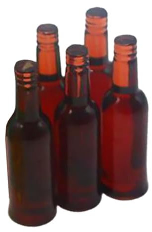 TOYANDONA 5pièces Mini Bouteilles De Bière Miniatures pour Décoration De Maison De Poupée Et Photographie De Miniatures