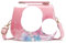 Eiskönigin Kinderhandtasche, Handtasche Klein mit Verstellbarem Gurt PU Leder Umhängetasche Kinder Umhängetasche Umhängetasche Mädchen Kinderhandtasche für Mädchen zum Ausgehen oder Reisen(Rosa)