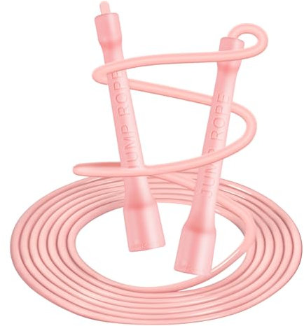iMoebel Corda per saltare fitness, 6 mm x 3 m, in PVC, regolabile, in ABS, antiscivolo, per bambini, adulti, boxe dimagrante, colore rosa
