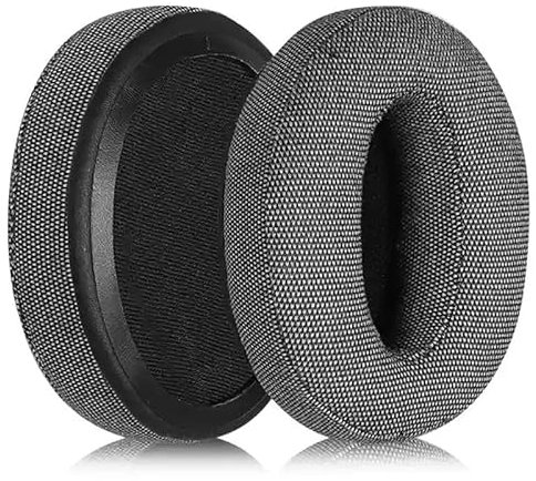 Hd4.50BT Ear Pads Replacement Earpads Cushion Cover Compatible with Sennheiser HD4.50BT HD4.50BTNC HD 4.50SE HD4.40BT HD 400S HD 350BT Headphones Earmuff Repair Part,Grey Cotton