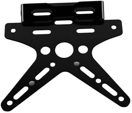 Motorcycle Cargo Rack 5 Colors Electroplate Aluminum Alloy Motorcycle Rear License Plate Frame Motorbike Scooter Number Plate Holder