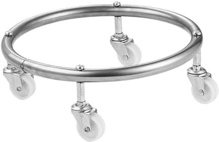 TIDTALEO Support à roulettes pour Bouteille De Gaz Propane 30 Kg, Chariot Mobile en Acier Inoxydable avec 4 Roues Pivotantes, Plateau Surélevé De 4,5 Cm pour Usage Domestique Et Industriel