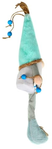 FUTUREORYY Sommerwichtel Dekofigur Aus Plüsch Mit Langen Beinen Und Muschelhut Faceless Zwerg Puppe Für Tisch Und Fensterbank Dekoratives Gartenzwerg Ornament Geschenkidee Für Zuhause Und Gar