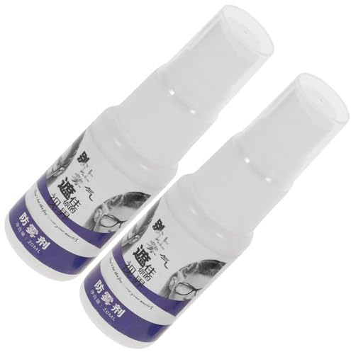 Yardenfun Antibeschlagspray Tragbares Brillen Entfeuchtungsmittel 2 Stück aus ABS für Brillen Weiß gegen Beschlag für Klare Sicht Zufälliger Stil Beim Sport und Alltag