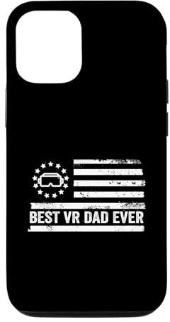 Hülle für iPhone 12/12 Pro VR Virtual Reality US Amerikanische Flagge Patriotische Retro