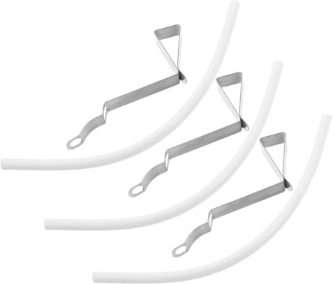 CHICAMPERA 3pcs Flexible Toilet Fill Valve Hose Kit with Leakproof Clamps Rustproof Replacement for Compatible Toilet Tank and Cistern Fill Valve Repair