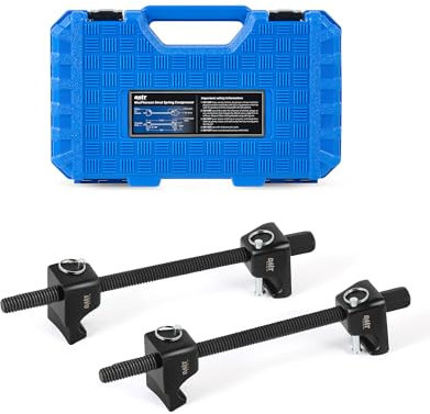 Orion Motor Tech 2pc Macpherson Strut Spring Compressor Tool Set with 10.5 Range, Heavy Duty Coil Spring Compressor Tools with 1/2 Square Drive, 13/16 Hex Strut Compressors for Car Truck, Black