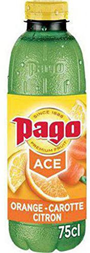 Pago Boisson aux Fruits, Orange, Carotte et Citron, 75cl