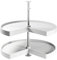 EMUCA - Kit de bandejas giratorias para Mueble de Cocina esquinero, bandejas giratorias 3/4 de Ø810mm para modulo de 900mm, Blanco
