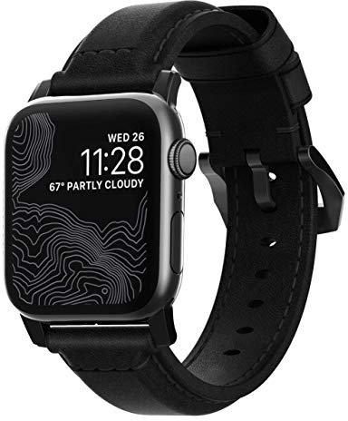 NOMAD NM1A41BT00 smart wearable accessory Band Black Leather, Stainless steel
