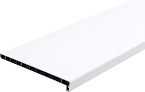 Lignodur Topline LD36 Innenfensterbank weiß 250 mm Ausladung inkl. Seitenabschlüsse Fensterbank (500mm)