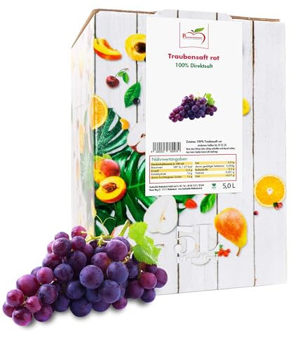 Traubensaft rot 100% Direktsaft Bag in Box 5 L