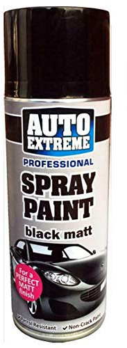 RnT Auto Extreme Black Matt Finish 400 ml Aerosol Spray Paint Premium Quality For Wood Metal Cars 1920 With Unique Tamper Proof Nozzle