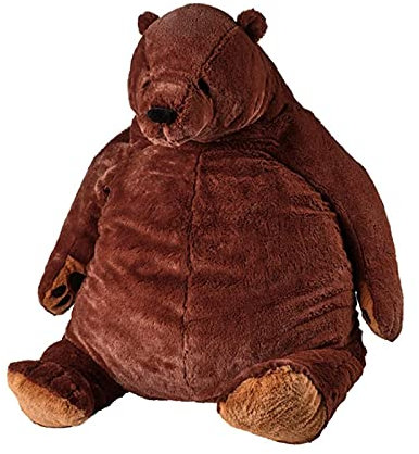 LAD Riesiger brauner Bär Plüschtier, lebensechte D-Jungelskog, Valentinstag, Heimdekoration, Geburtstagsgeschenk, für Kinderbär (Braun, 60 cm)