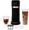 Mr. Coffee Iced and Hot Coffee Maker, Single Serve Machine with 22-Ounce Tumbler and Reusable Coffee Filer, Black