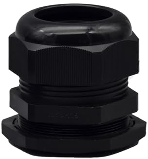 O4L - Outlet4Life IP67 Kabelverschraubung, wasserdicht mit Gegenmutter, metrisch M63 x 1,5 für 37-44mm Kabeldurchmesser, schwarz