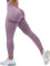 Memoryee Mujer Leggings Sin Costuras Push Up Mallas Pantalones Entrenamiento Correr Deportivos Alta Cintura Elásticos Yoga Fitness/B-Fuchsia/S