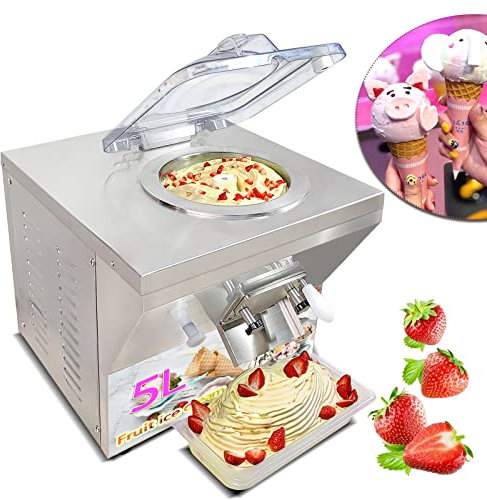 Kolice Commercial CE Tabletop Gelato ice Cream Machine, Italian hard ice Cream Machine,Water ice Cream Maker-20L/hour
