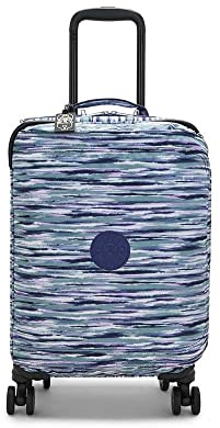 Kipling, Kabinengröße 4-Rollen 360° Koffer mit Gummibändern, TSA Schloss, 53 cm, 37,5 L, Bürstenstreifen, Pinselstreifen, Spontaneous S