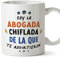 MUGFFINS Tazas para ABOGADA mujer - En Español - Todos te advirtieron - 11 oz / 330 ml - Regalo original y divertido