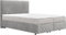 DELIFE Boxspringbett Dream-Well Cord Silbergrau 140x200 cm mit TFK Matratze u. Topper