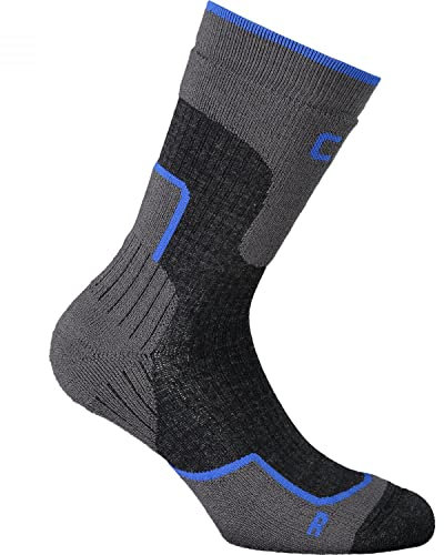 CMP - Trekkingsocke aus mittlerer Wolle, Titan-Royal, 43/45