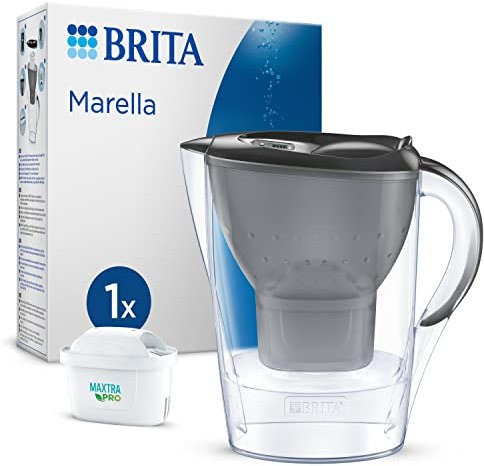BRITA Carafe filtrante Marella graphite (2,4L) inclus 1 cartouche MAXTRA PRO All-In-1